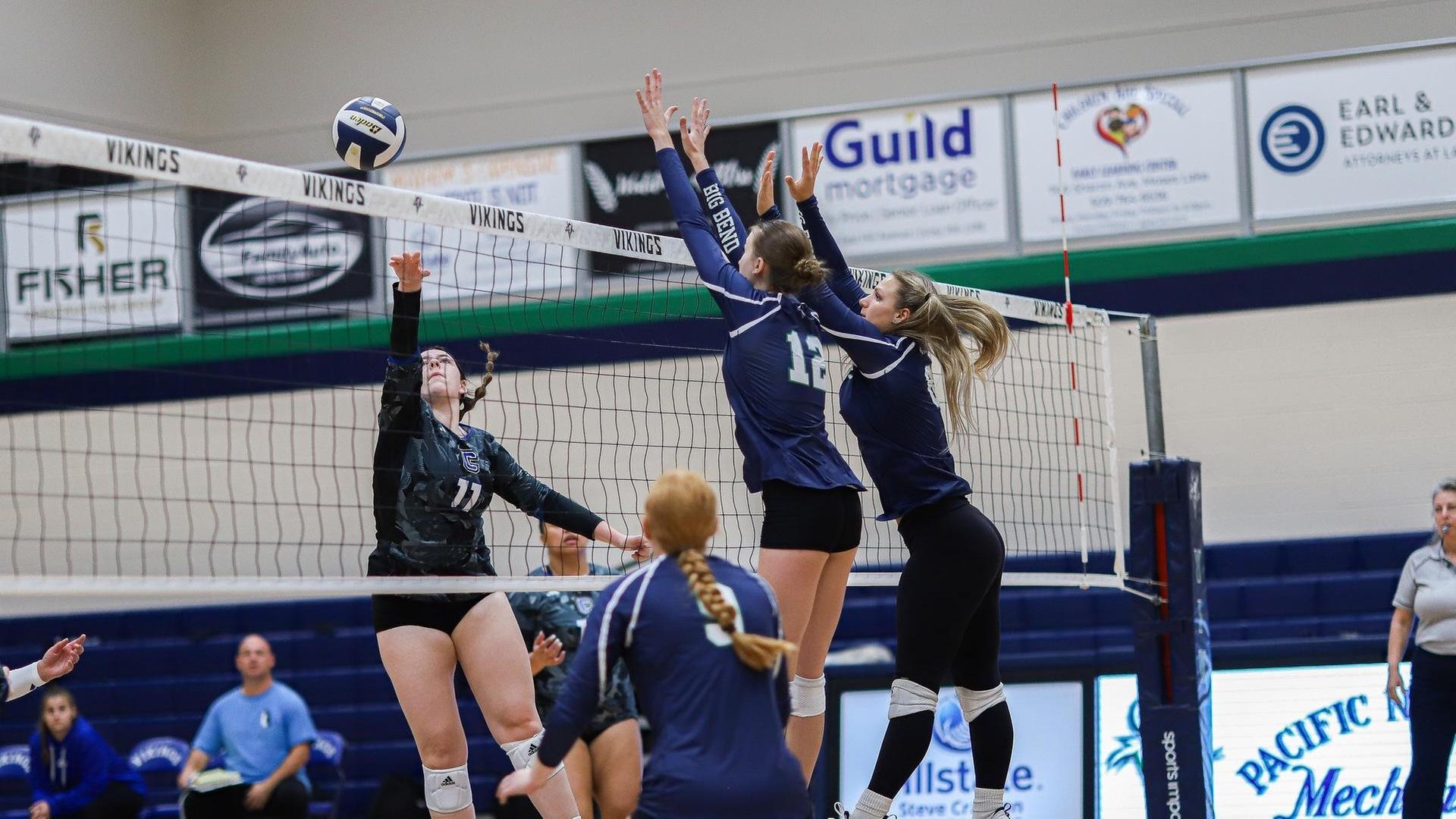 Lady Vikings Battle Hard but Fall to Columbia Basin in Three Sets